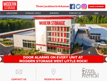 Tablet Screenshot of modernstorage.com